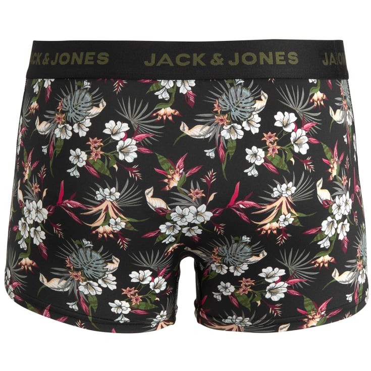 Jack & Jones JACFLOWER 3-pak boxershorts, Sort, 2XL