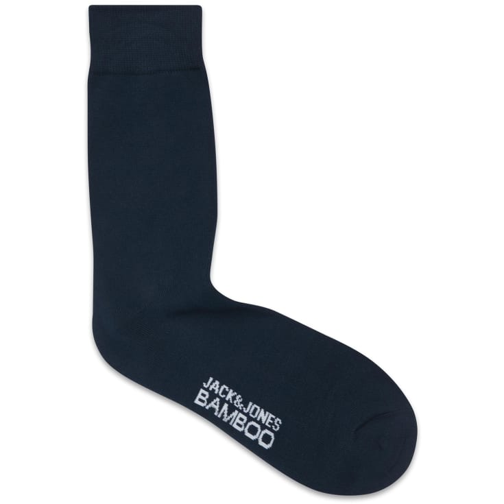 Jack & Jones JACBASIC 5-pak Bambus strømper, Sort/Grå/Blå, ONESIZE