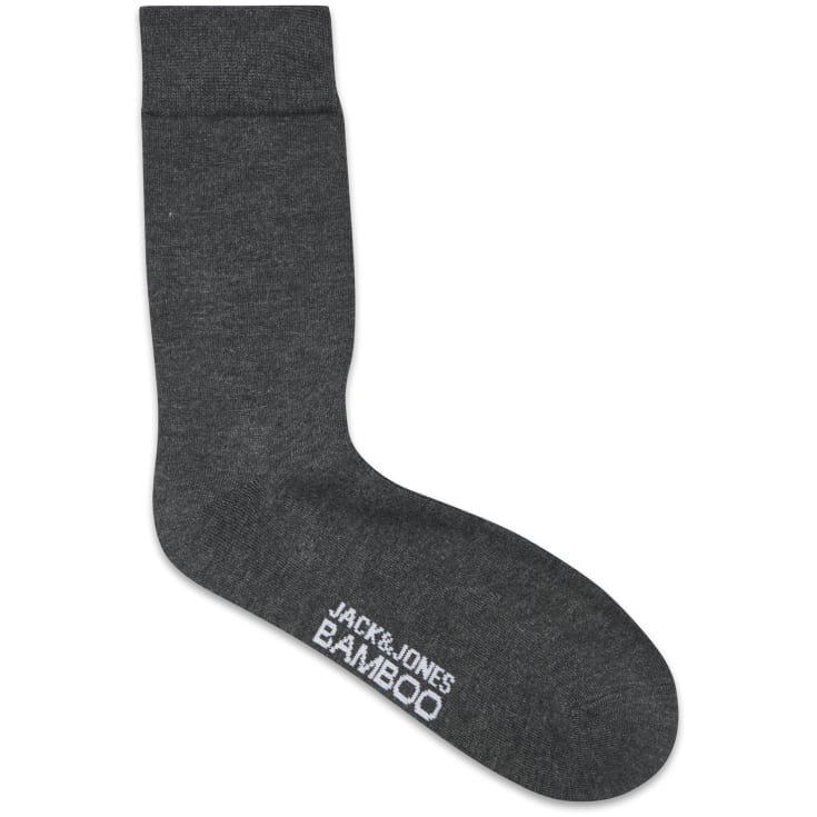 Jack & Jones JACBASIC 5-pak Bambus strømper, Sort/Grå/Blå, ONESIZE