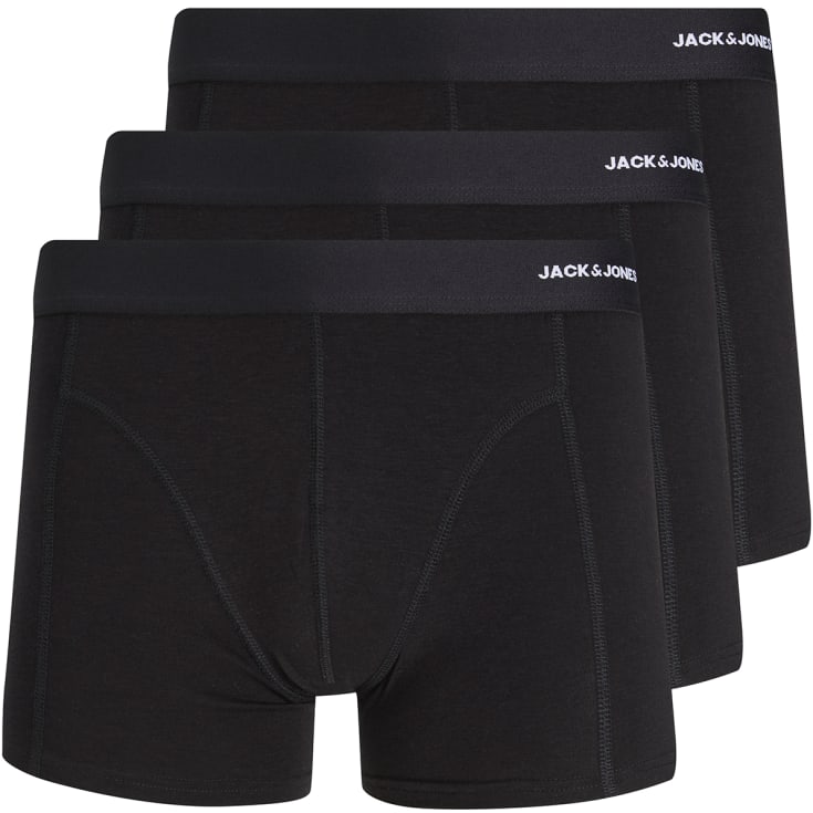Jack & Jones JACBASIC 3-pak bambus boxershorts, Sort, L