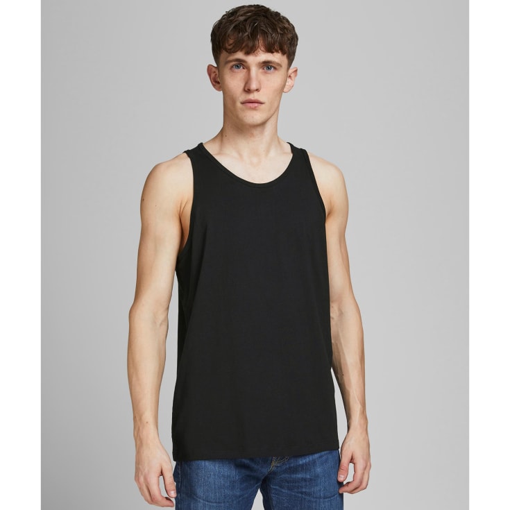 Jack & Jones JABASIC 2-pak undertrøje, Sort, XL