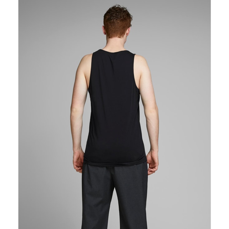 Jack & Jones JABASIC 2-pak undertrøje, Sort, XL