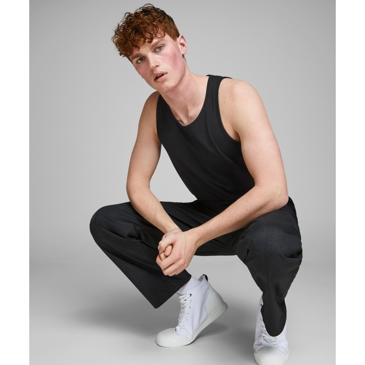 Jack & Jones JABASIC 2-pak undertrøje, Sort, XL
