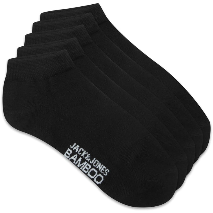 Jack & Jones JABASIC 5-pak bambus ankelstrømper, Sort, ONESIZE