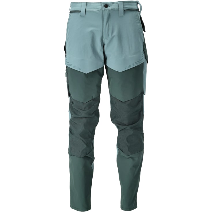 Mascot Customized arbejdsbukser med stretch, grøn, str. 82C48