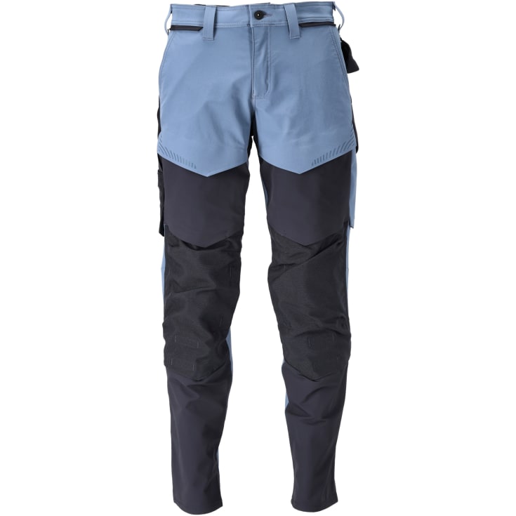 Mascot Customized arbejdsbukser med stretch, blÄ/marineblÄ, str. 82C49