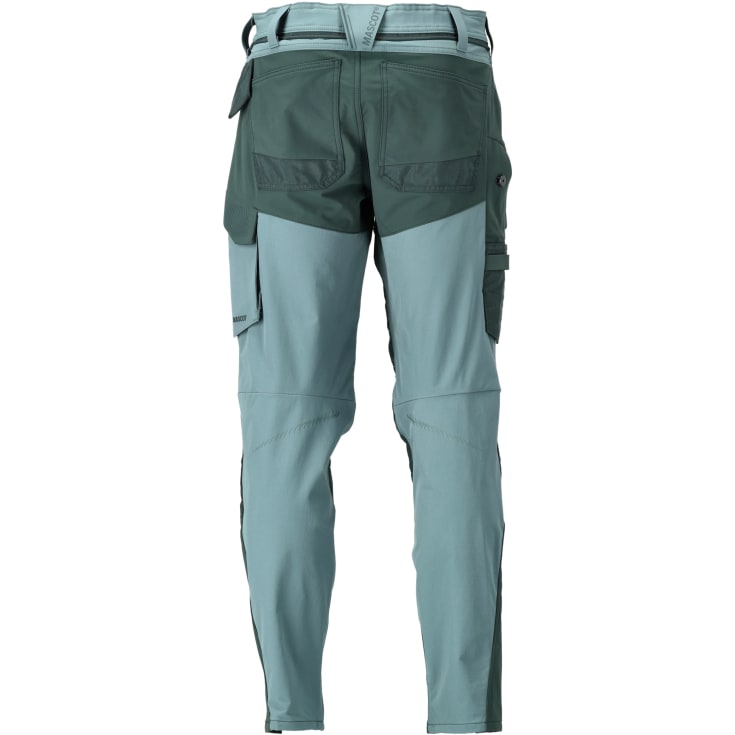 Mascot Customized arbejdsbukser med stretch, grøn, str. 82C48