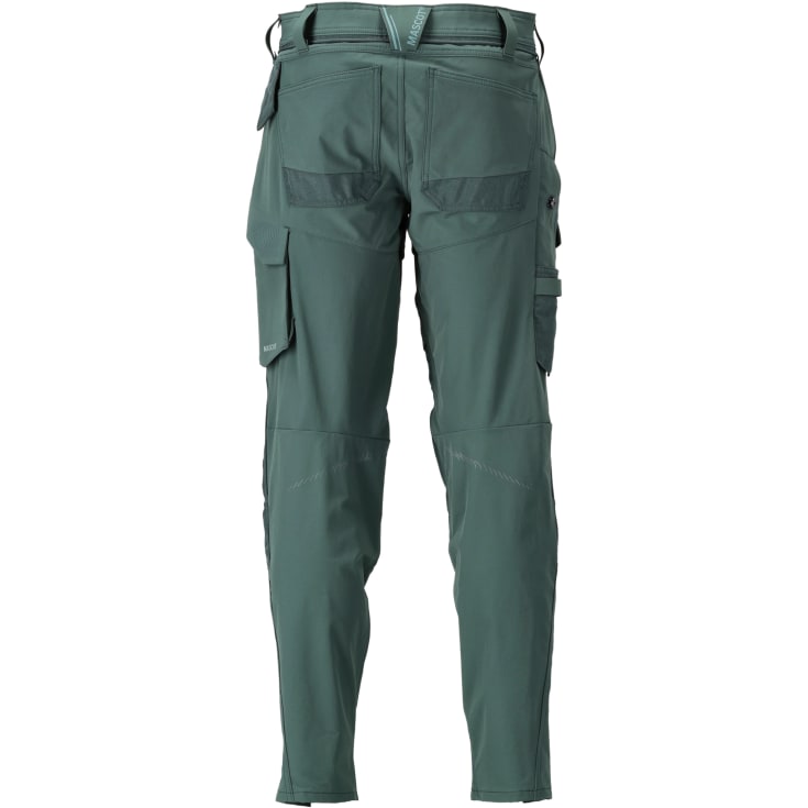 Mascot Customized arbeidsbukser med stretch, mørkegrønn, str. 82C56