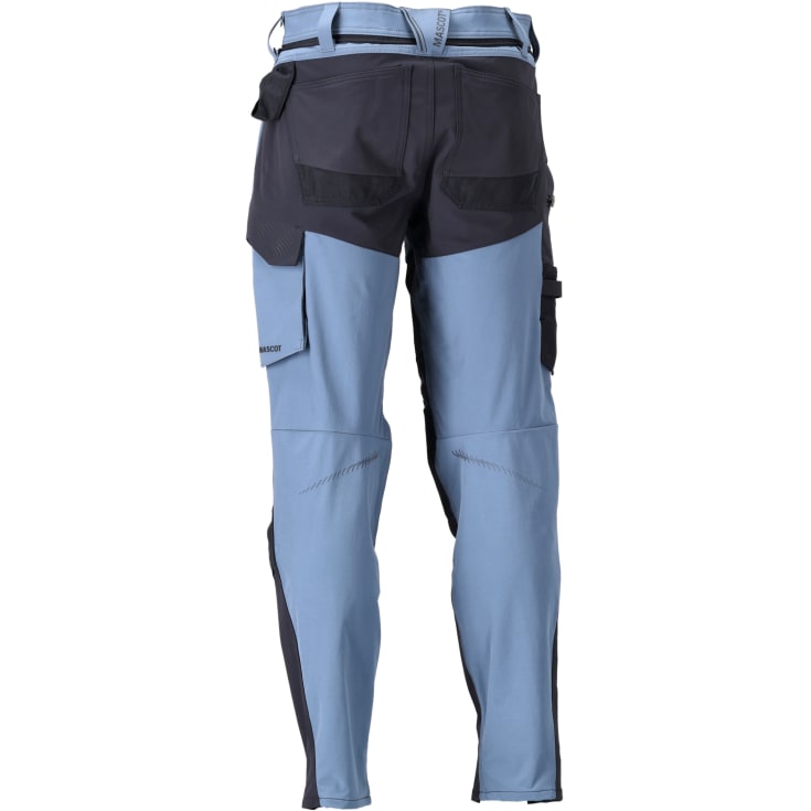Mascot Customized arbejdsbukser med stretch, blÄ/marineblÄ, str. 82C49