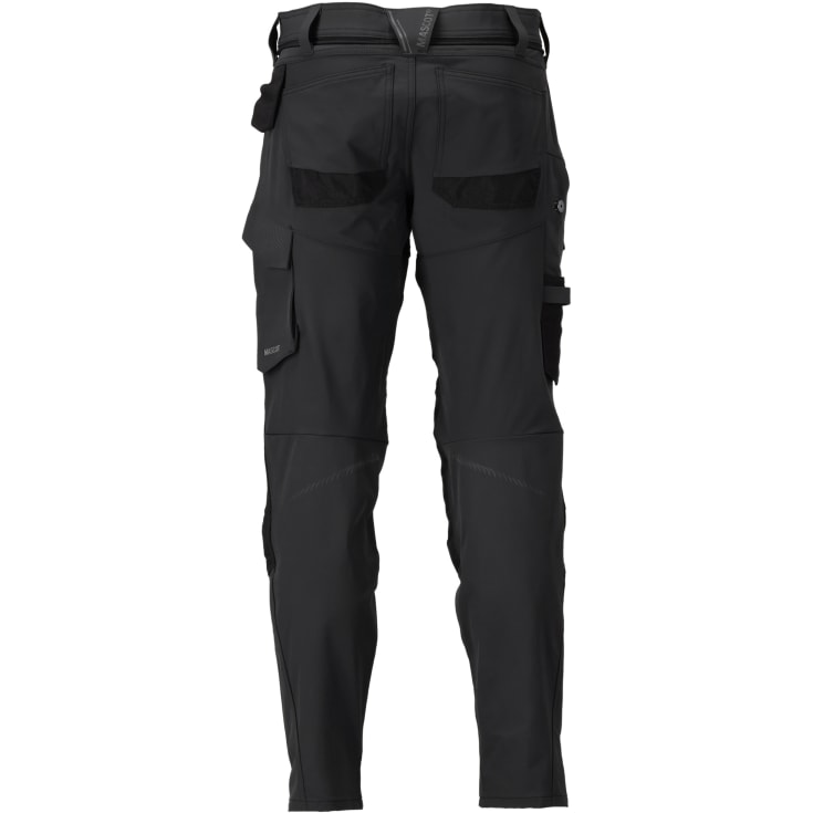 Mascot Customized arbejdsbukser med stretch, sort, str. 82C66
