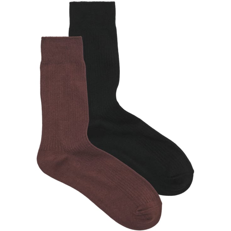 Jack & Jones JACPREMIUM 2-pak strømper, Black/Java, ONESIZE