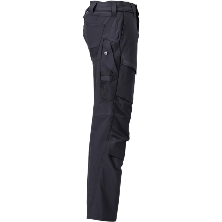 Mascot Customized arbetsbyxor med stretch, marinblÄ, st 76C51