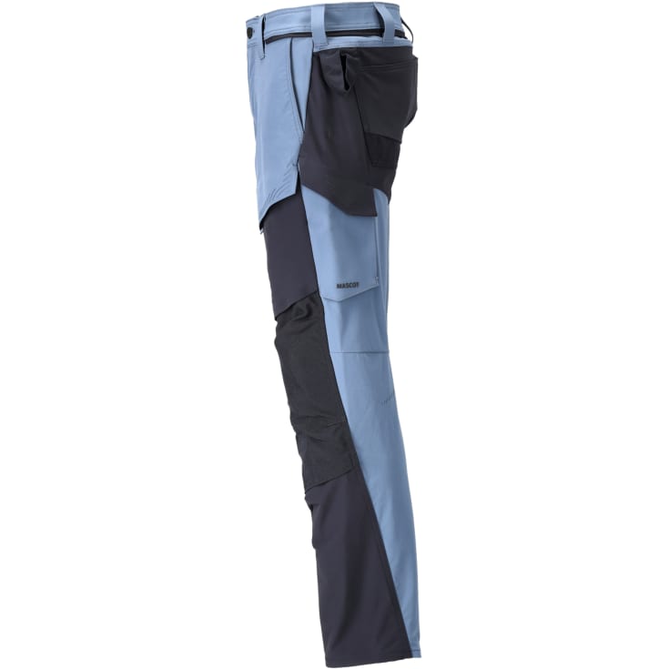 Mascot Customized arbejdsbukser med stretch, blÄ/marineblÄ, str. 82C49
