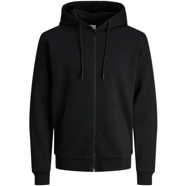 Jack & Jones JJEBRADLEY hættetrøje med lynlås, Black, L