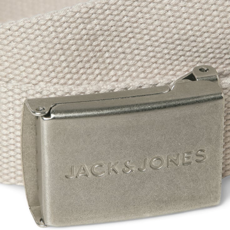 Jack & Jones JACLONDON vævet bælte, Moonbeam, 95 CM