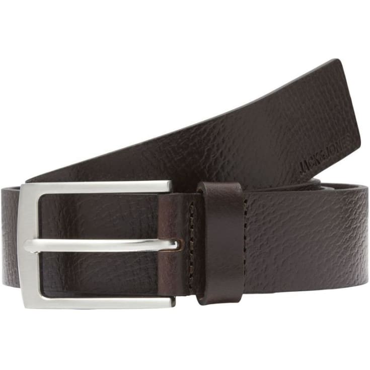 Jack & Jones JACSTOCKHOLM læderbælte, Black coffee, 90 CM