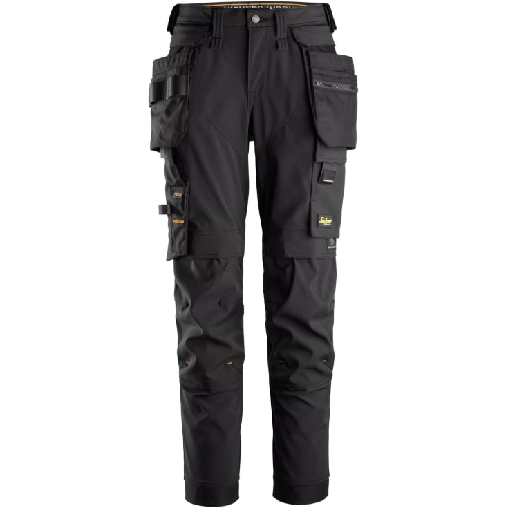 Snickers AllroundWork dame håndværkerbukser 6775 full stretch, Black, 21