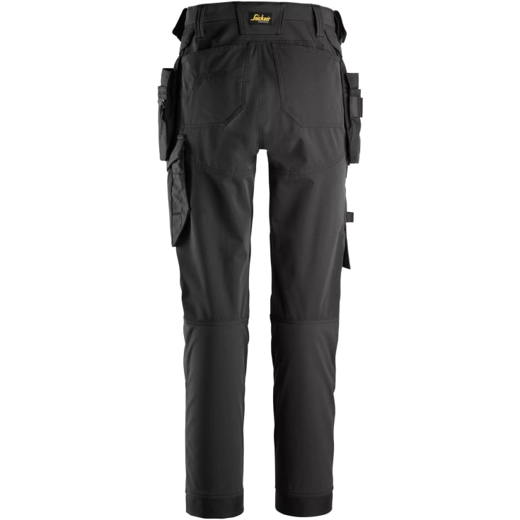 Snickers AllroundWork dame håndværkerbukser 6775 full stretch, Black, 21