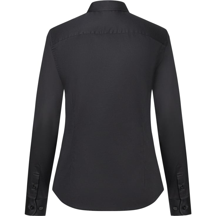 Karlowsky modern fit stretch dameskjorte, Black, M