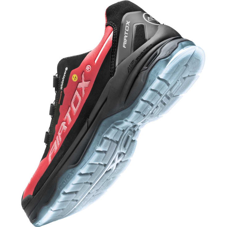 Airtox TX44 sikkerhedssko S3, Rød/Sort, 45