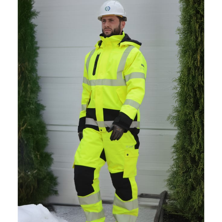 Lyngsøe vinterbukser full stretch, Hi-vis Gul/Sort, 3XL