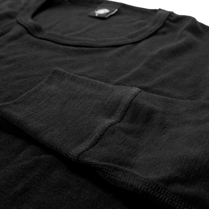 Westborn baselayer trøje med merinould, Black, L