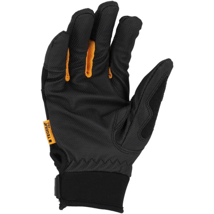 Tegera Pro 9133 vinter arbejdshandsker, Sort/grå/orange, 10
