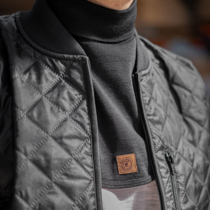 Westborn halsedisse med merinould, Black, ONESIZE