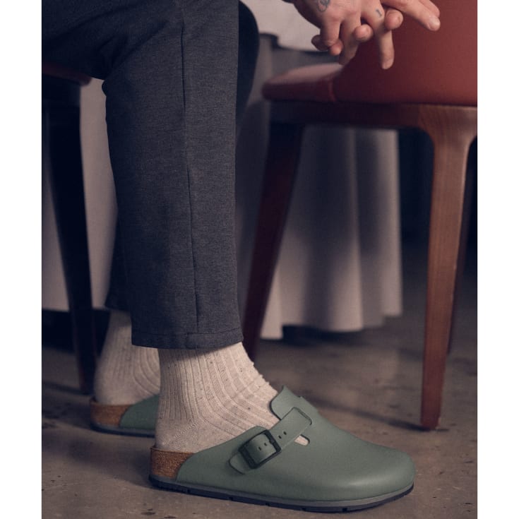 Birkenstock Boston PRO LE Regular fit sandaler, Thyme Green, 40