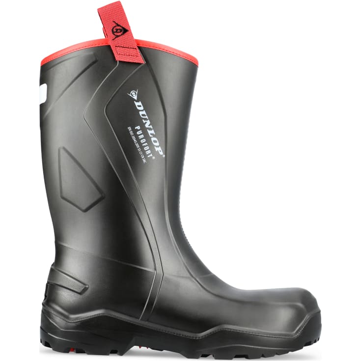 Dunlop Purofort+ Rugged sikkerhedsgummistøvler S5, Grøn, 47