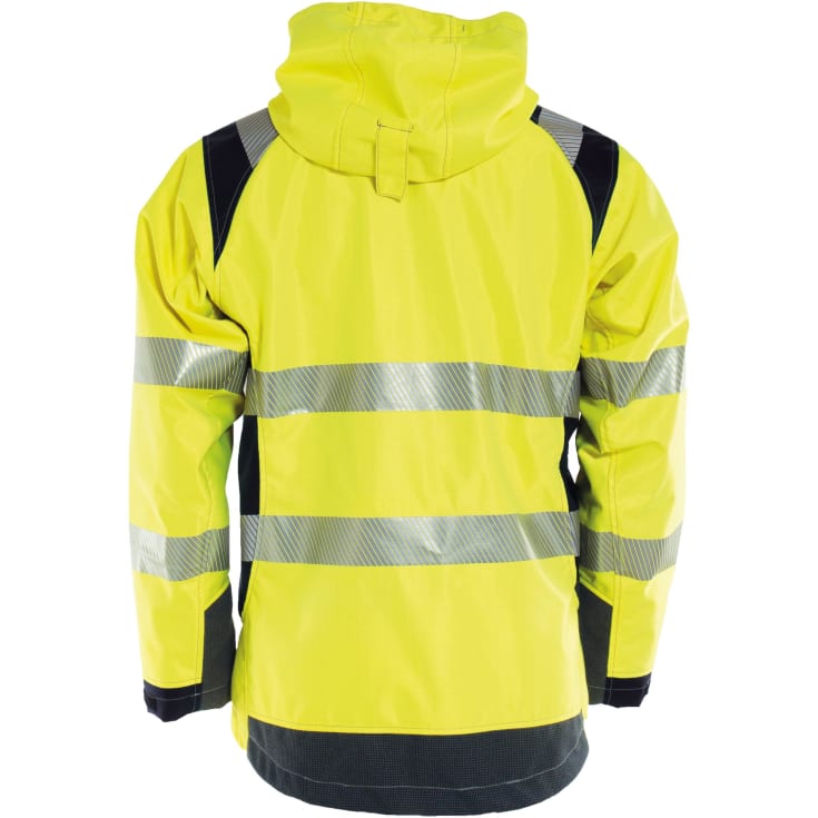 Tranemo FR skaljakke, Hi-Vis gul/marine, S
