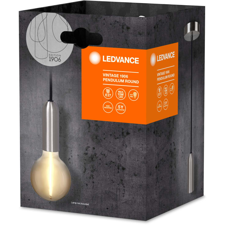 Ledvance Vintage 1906 Round fatningssæt, krom