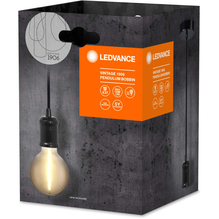 Ledvance Vintage 1906 Bobbin fatningssæt, sort