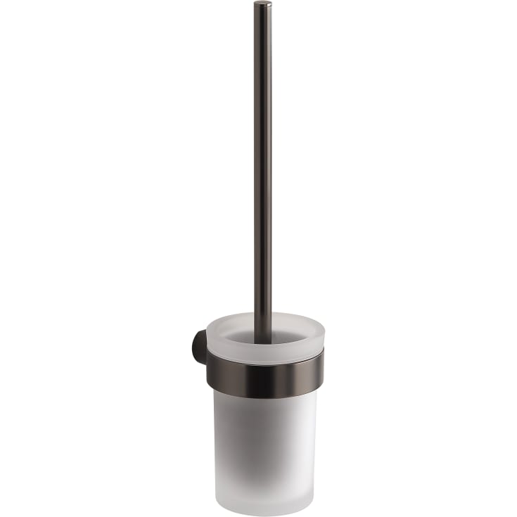 Hefe Piren toalettbørste, sort krom