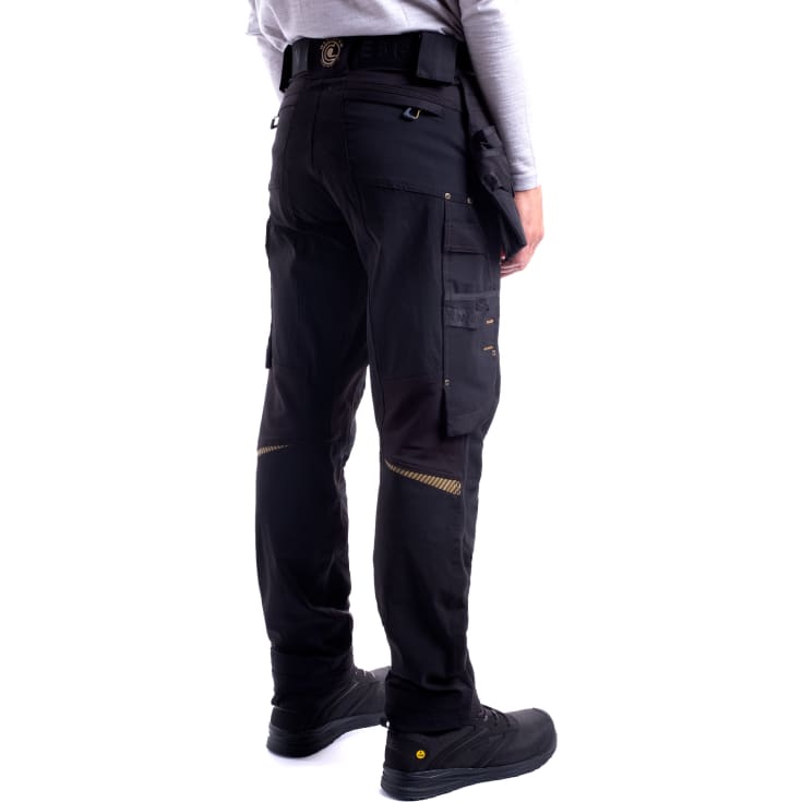 Westborn håndværkerbukser full stretch, Black, 82C44