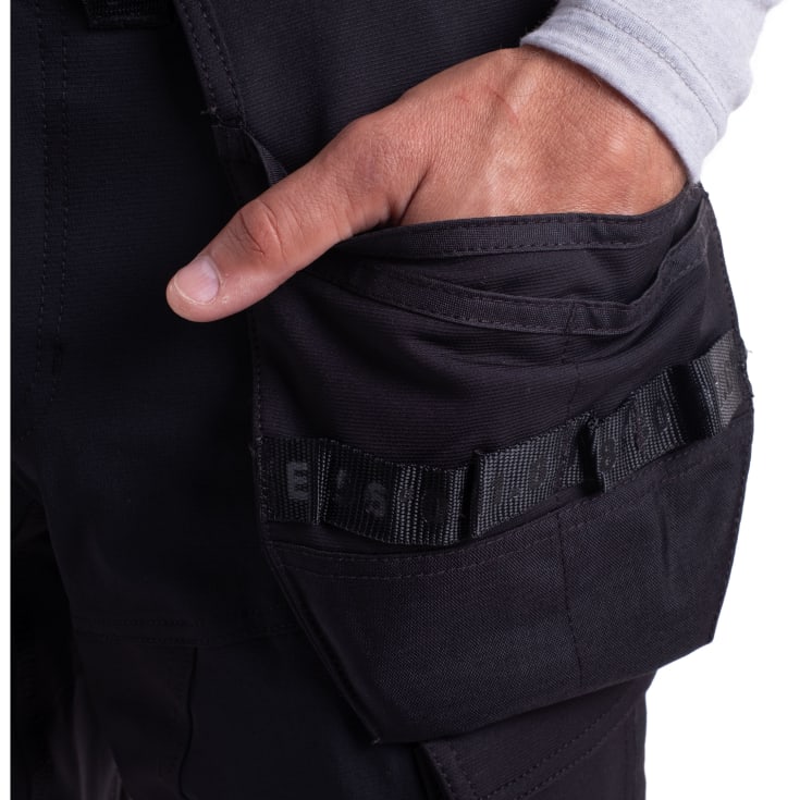 Westborn arbeidsbukse med stretch, sort, str. 82C46