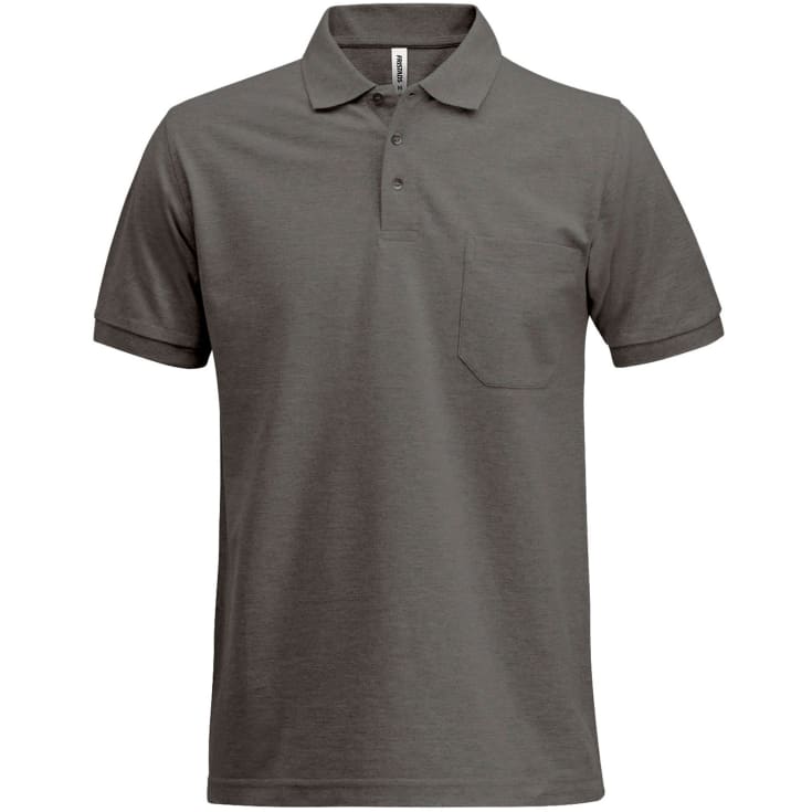 Fristads Acode Heavy Polo T-shirt, Mørkegrå, XS
