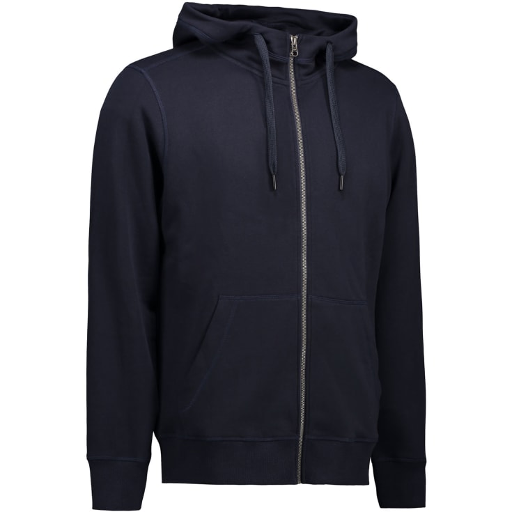 ID Core hættetrøje med lynlås, Navy, 2XL