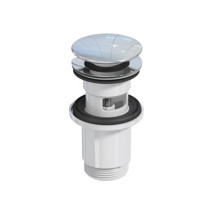 Prevex bundventil, push-open, krom