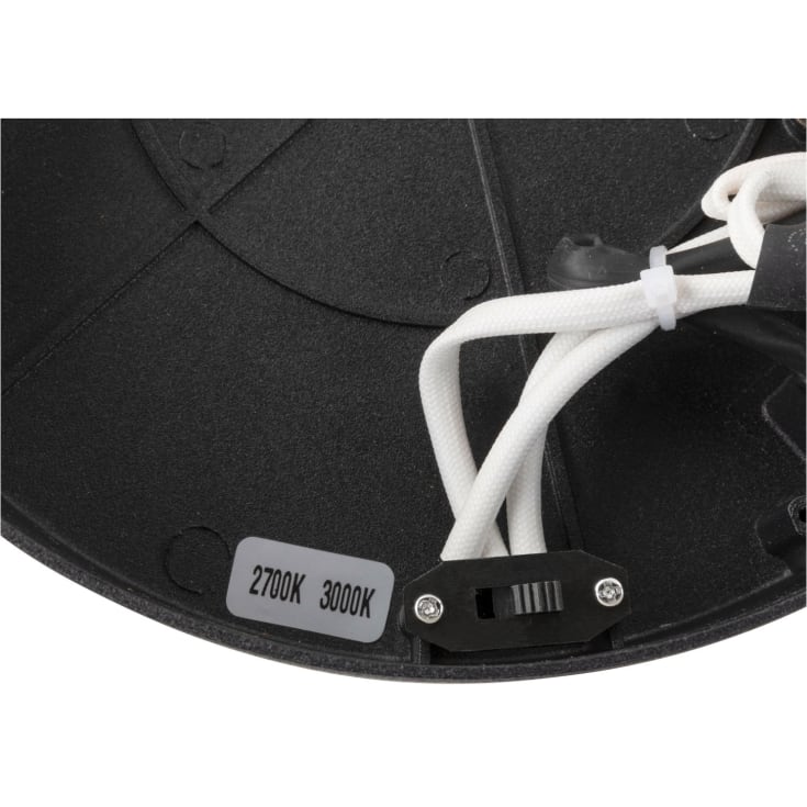 SLV One væg- & loftlampe, sort, Ø40 cm