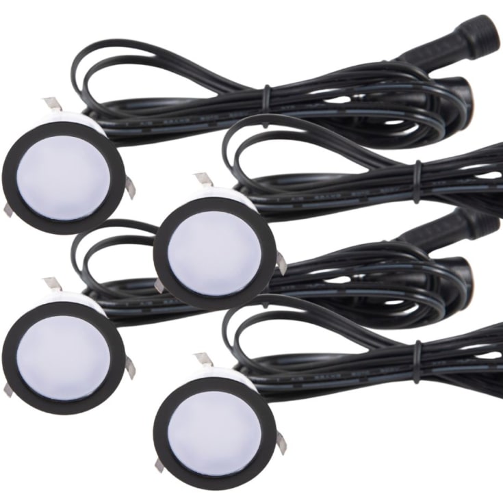 Light By Juhl Cosmos infälld spotlight, svart, 4-pack
