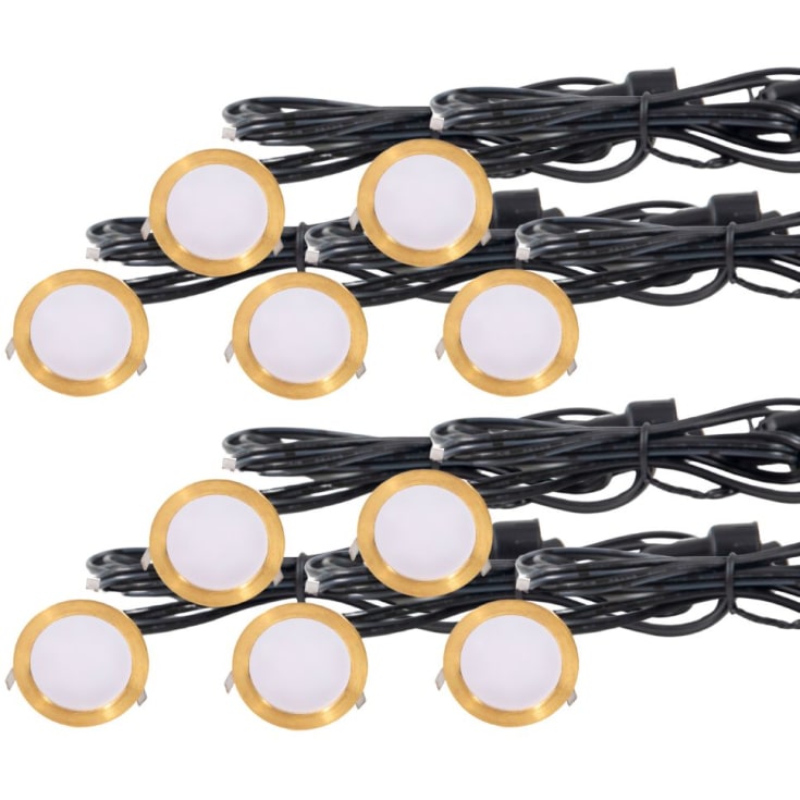 Light By Juhl Cosmos infälld spotlight, mässing, 10-pack