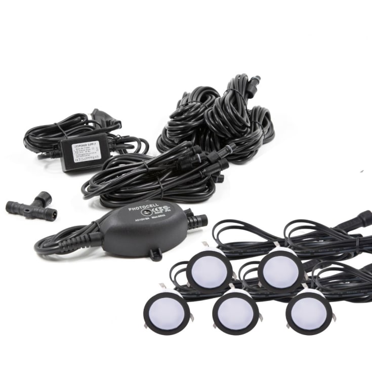 Light By Juhl Cosmos infälld spot, svart, 5-pack