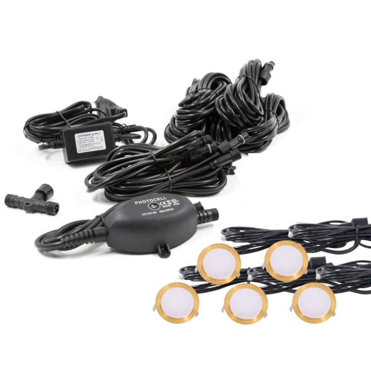 Light By Juhl Cosmos infälld spotlight, mässing, 5-pack