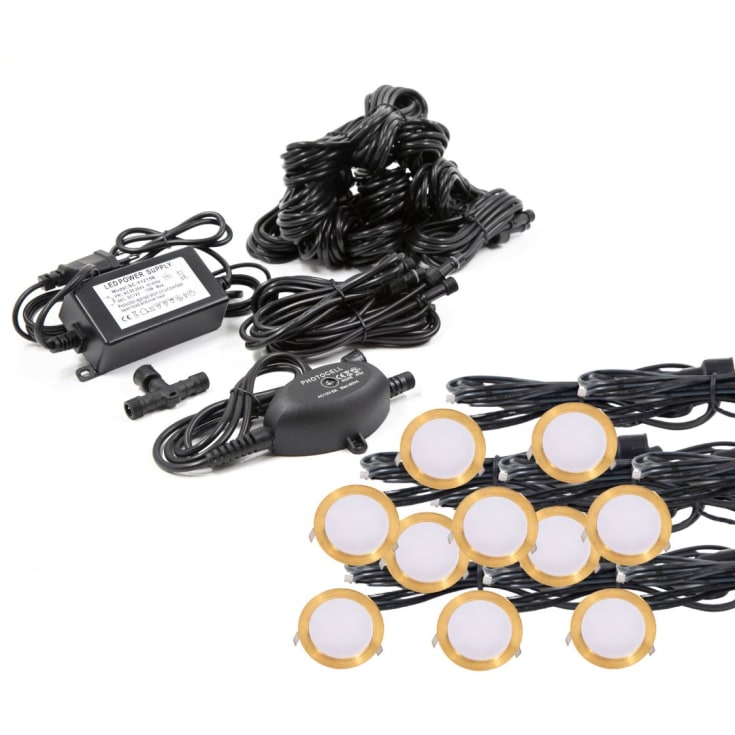 Light By Juhl Cosmos infälld spotlight, mässing, 10-pack