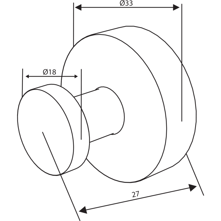 Damixa Zen håndklædekrog, 2 stk., krom