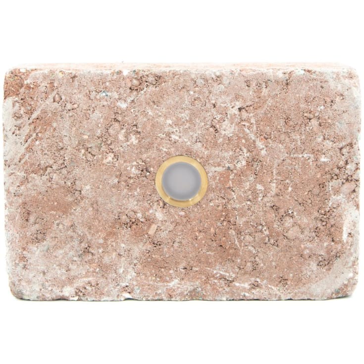 Light By Juhl holmegaard stein med Cosmos messing spotlights, 14x21x5,5 cm, rød mix