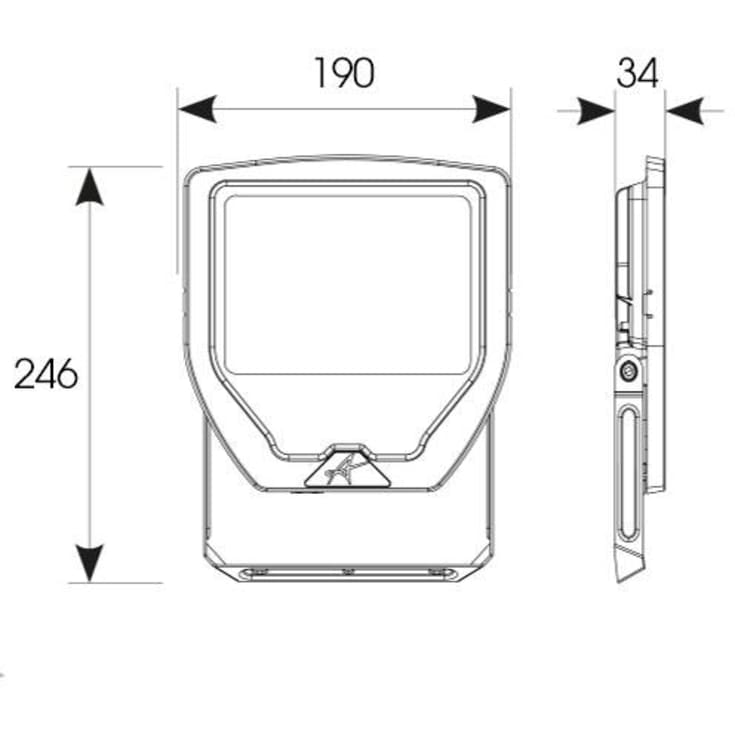 Ansell Lighting Calinor projektør, 50W, 4000K