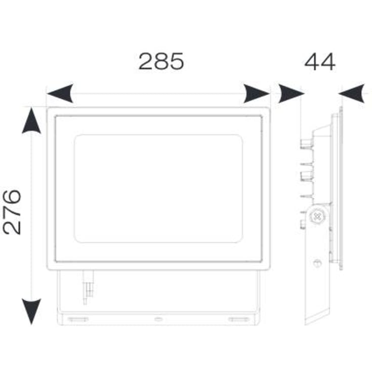 Flomlys Eden LED 100W 840 11000lm 110° IP65 svart