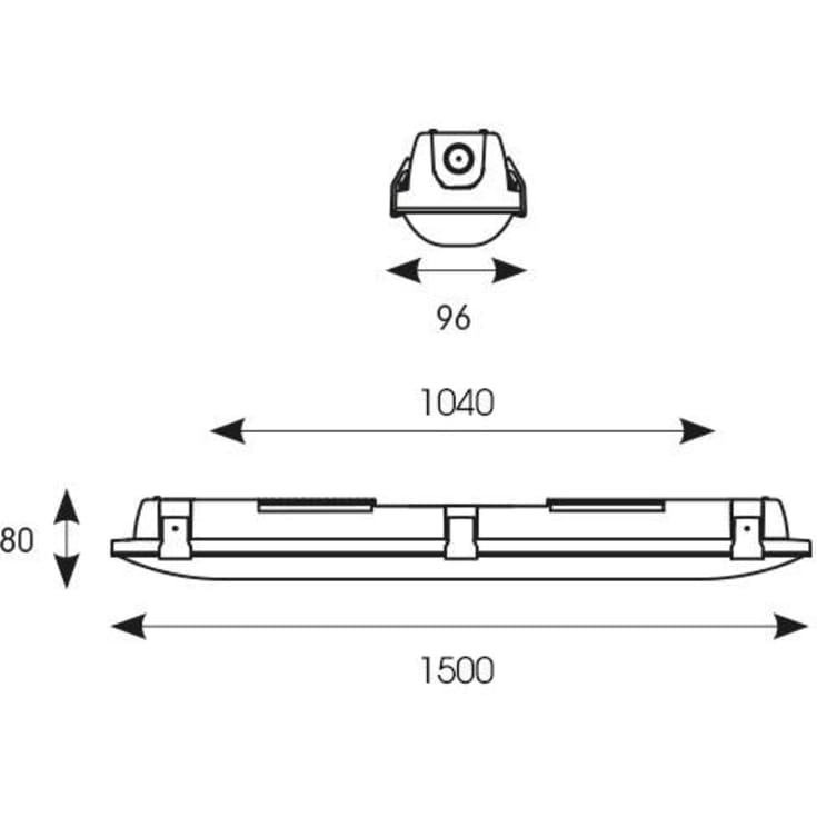 Tornado Evo L:1500 30W/60W 4700lm/9300lm 3CCT MWS sensor IP65